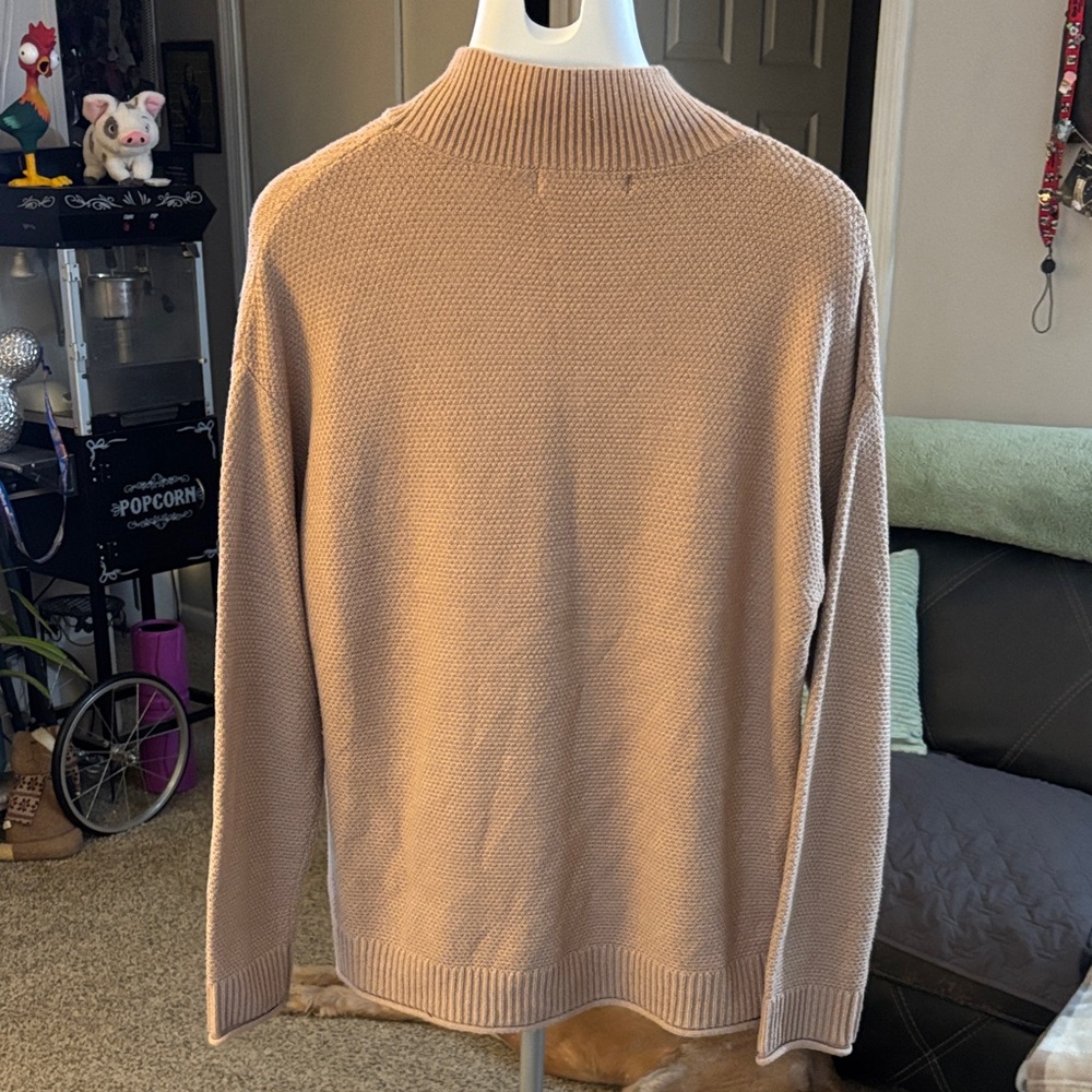 Women’s Tan Sweater SZ L - Picture 4 of 4